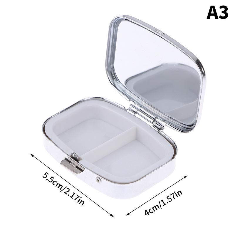 

1 шт. Металлические коробки для таблеток, органайзер для лекарств, контейнер для лекарств, футляр для таблеток, конфет, круглая прямоугольная коробка для таблеток, контейнер для таблеток