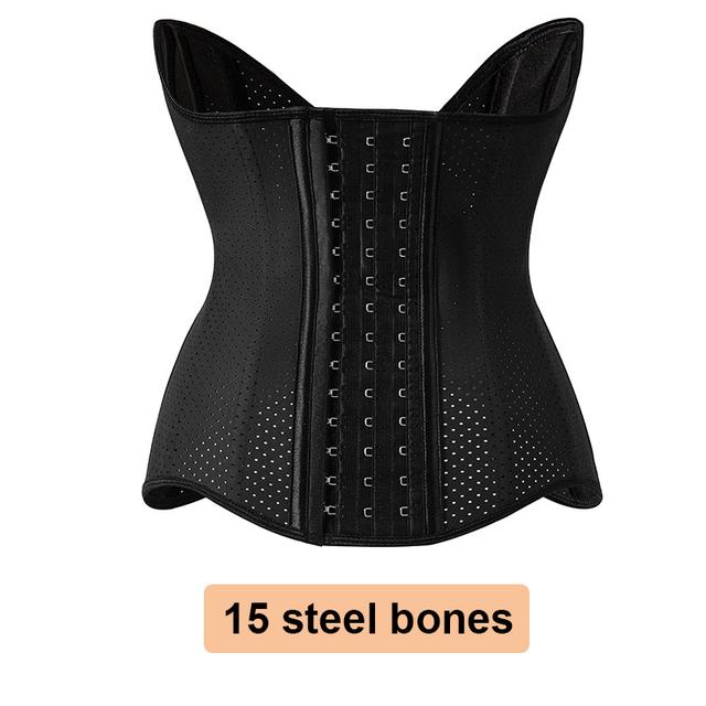 3077 Fajas Colombians Latex Waist Trainer Corset for Women Fitness Reducing Girdles Firm Control Tummy Flat Belly Slimming