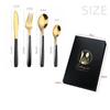 HANYANG 410 Stainless Steel Tableware Family Hotel Supplies Steak Knife, Fork and Spoon Set Western-style Tableware