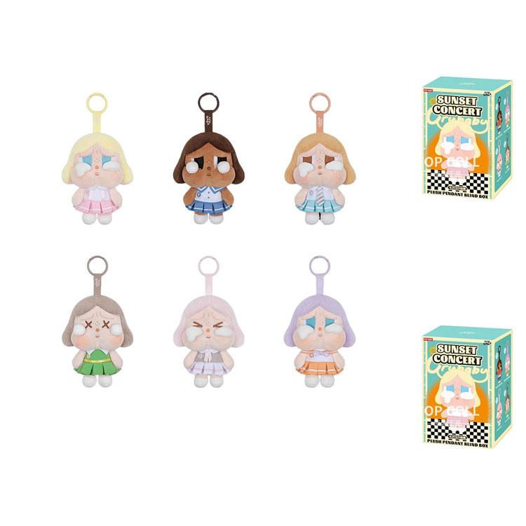 New POP MART CRYBABY Sunset Concert Collection Plush Pendant Mystery Boxes Single Mystery Box/Full Box 6 Pcs PPMT-2406-0036