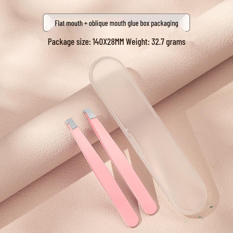 Stainless Steel 96-Piece Eyebrow & Beard Tweezers Set with Double Eyelid Stickers