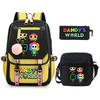 Game Merchandise Elementary And Secondary School Students Fashion Schoolbags Children'S Backpacks Three-Piece Set