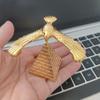 Metal Balance Bird Eagle Gravity With Pyramid Combination Set Children Physical Science Adults Office Desktop Toy Holiday Gifts