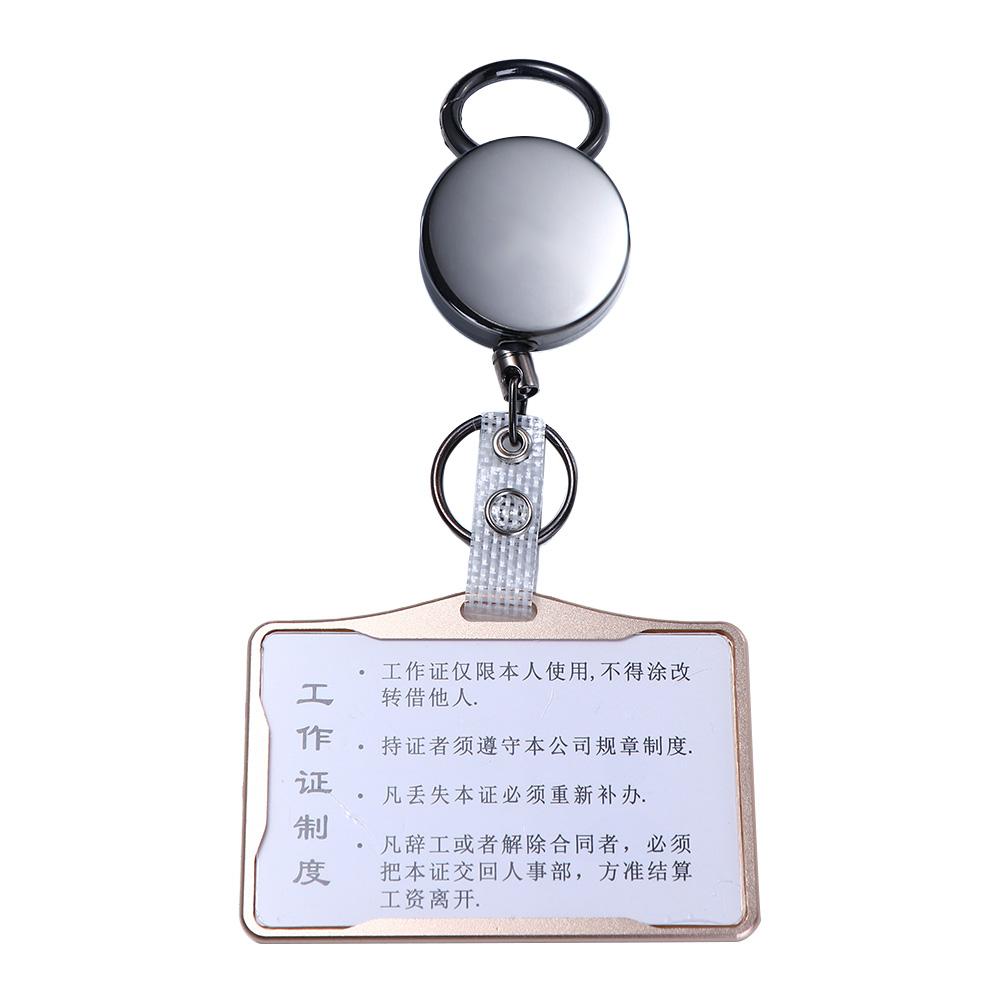 Safety Elastic Keychain ID Card Badge Holder Key Chain Ring Pull Keyring Retractable Badge Reels