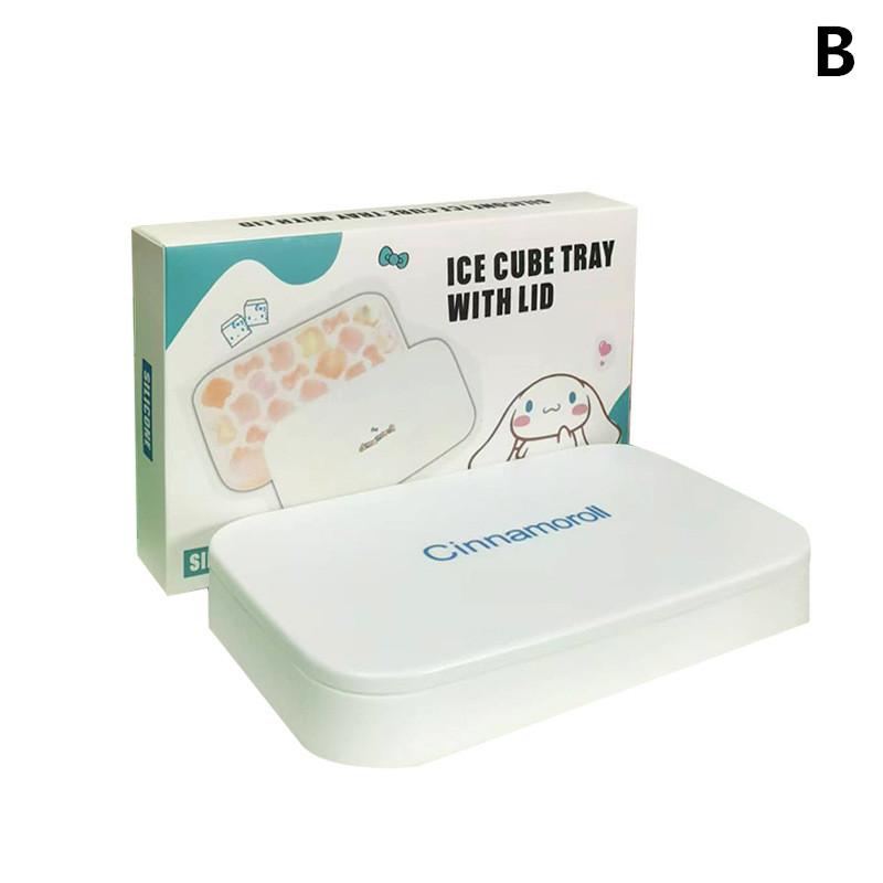 

Cinnamoroll Cute Home Made Icemaker Sealed With Cover Mini Ice Cube Mold Silicone Ice Grid Chocolate Candy Gummy Mold