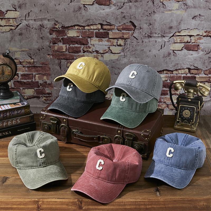 Vintage Water Wash Baseball Cap For Women And Men With Sun Protection And Breathability