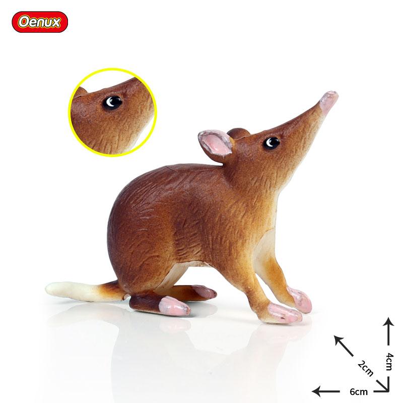 Oenux Simulation Wild Muroid Animal Squirre Mouse Sugar Glider lMarmot Rat Chinchilla Model Action Figures Lovely PVC Kids Toy