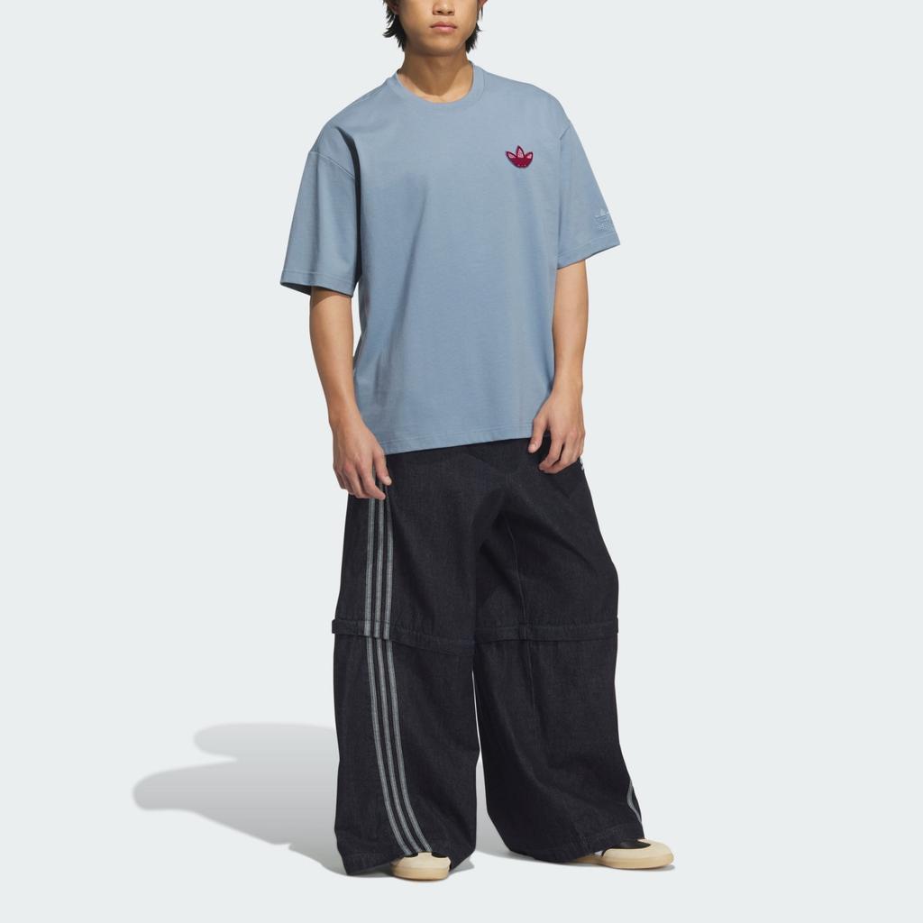 Adidas Originals Trefoil Graphic T-Shirt Men Tops Fantasy-Gray KE5892