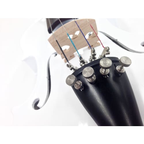 Hallstatt V-12/WH White Violin, 4/4 Size (Standard Size)