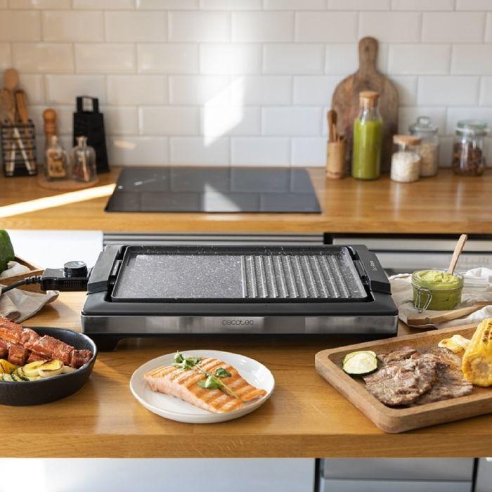 Cecotec Plancha électrique Tasty&amp;Grill 2000 Inox MixStone