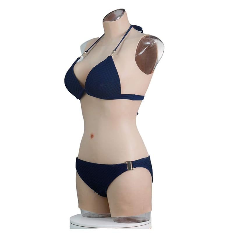 [Kyotoo] silicone bust silicone pants silicone bodysuit For disguise cosplay elasticity disguise sleeveless three-quarter length legs white