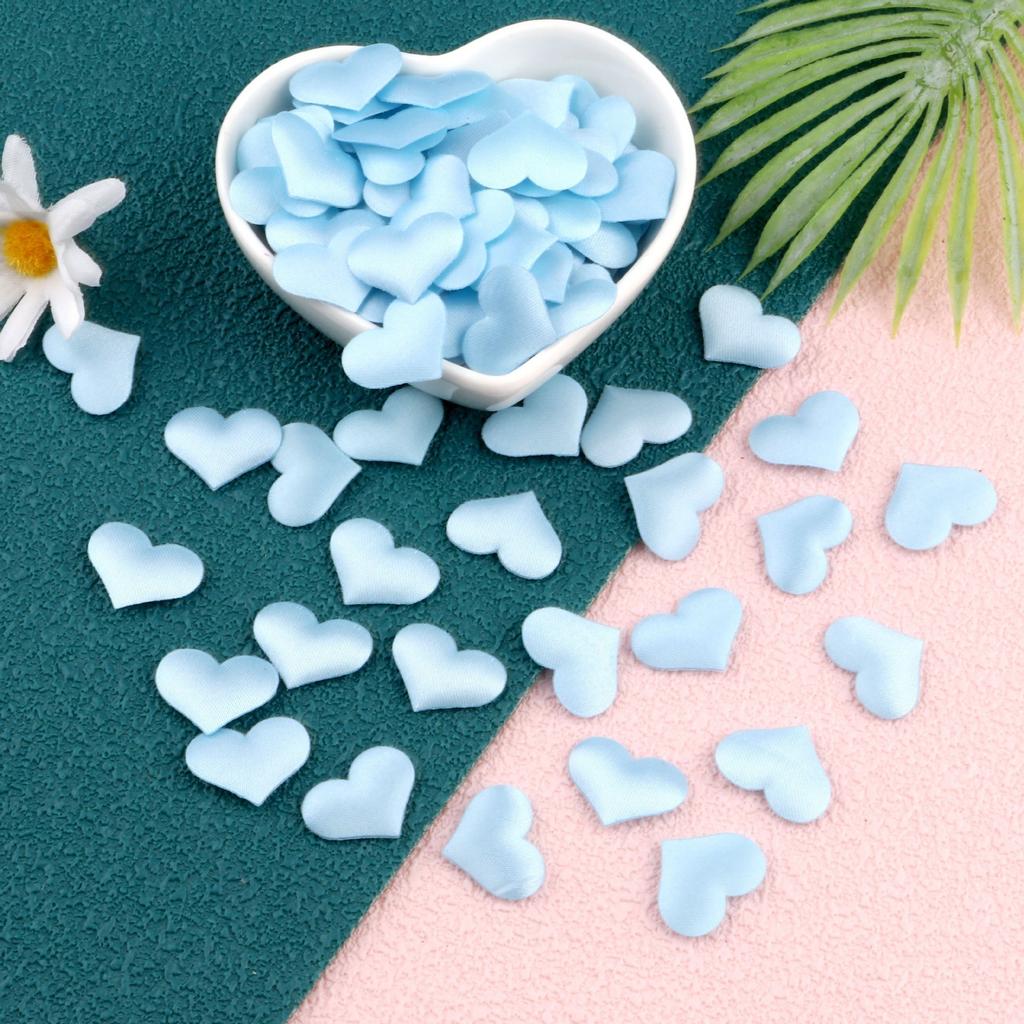 Hand Toss Heart-shaped Petal Paper Scraps Onto The Bed To Sprinkle Flowers, 100 2cm Peach Hearts