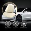 Pack-2 Car Headrest Covers, Soft Dust-Proof Protector 2 PCS  Beige #Thick Model