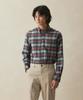 BROOKS BROTHERS Flannel Tartan Check Sport Shirt (Grey) (Bbthmf3576Wef)