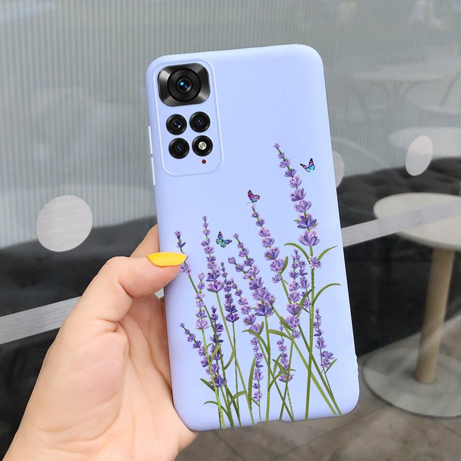 For Xiaomi Redmi Note 11 Case 2022 Slim Silicone Soft Flower Phone Cover For Xiaomi Redmi Note 11S Bumper Note11 Pro Plus Fundas
