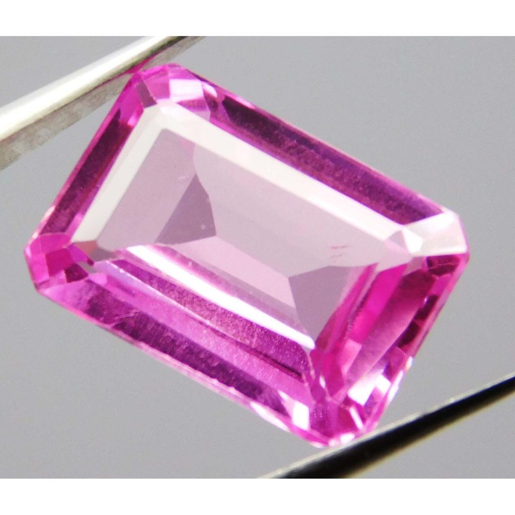 Finest Quality Natural PINK Sapphire Emerald Cut 6.26 Ct CERTIFIED Gemstone