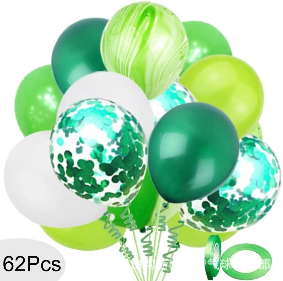 

Vintage Avocado Green Balloon Wreath Wedding Birthday Jungle Wild Party Balloon Chain Cover Decoration pictured set 3