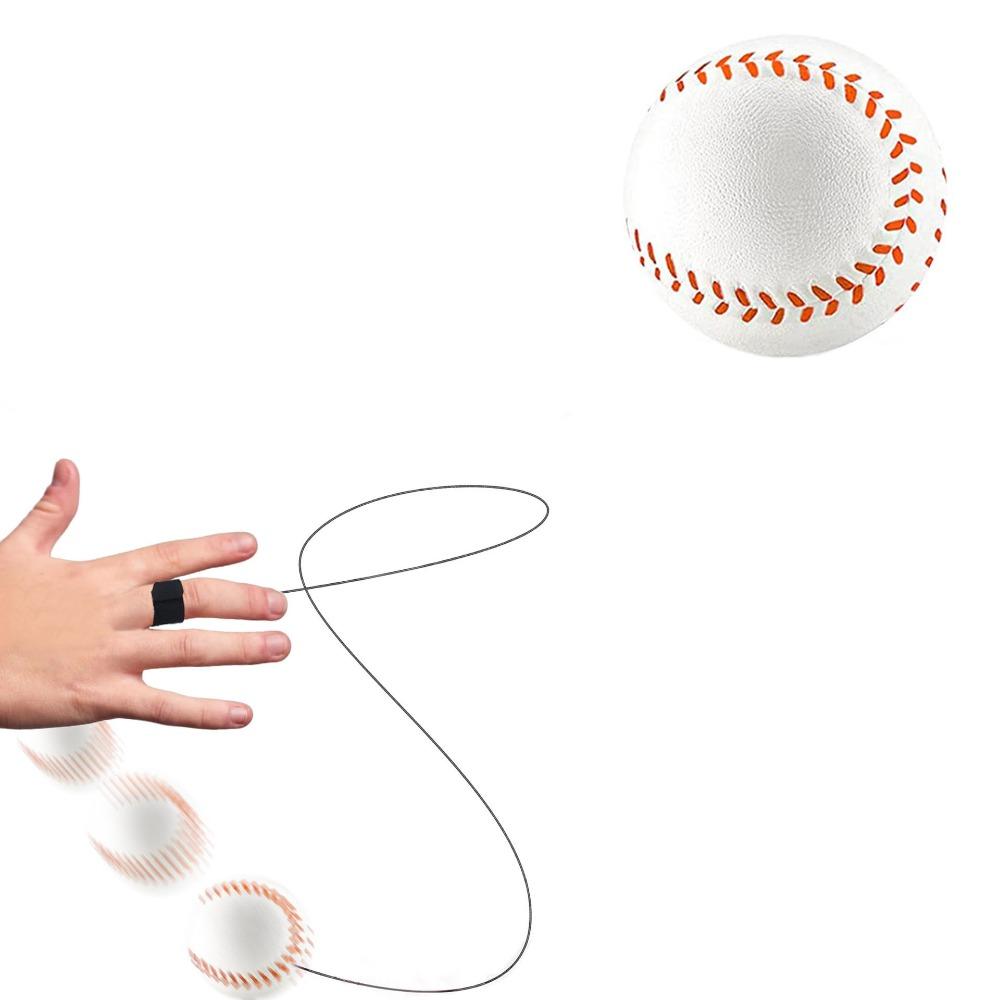 Elastic Hand Ball With Rope Hand Flick Ball New Wrist Strap Ball for Kids Baseball
