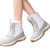 Women's -Lined High-Top Snow Boots with Non- and Lace-Up Closure for Winter