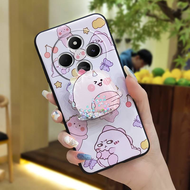 Waterproof protective Phone Case For Redmi A4 5G Dirt-resistant Soft Case Durable Quicksand Skin feel silicone TPU cute