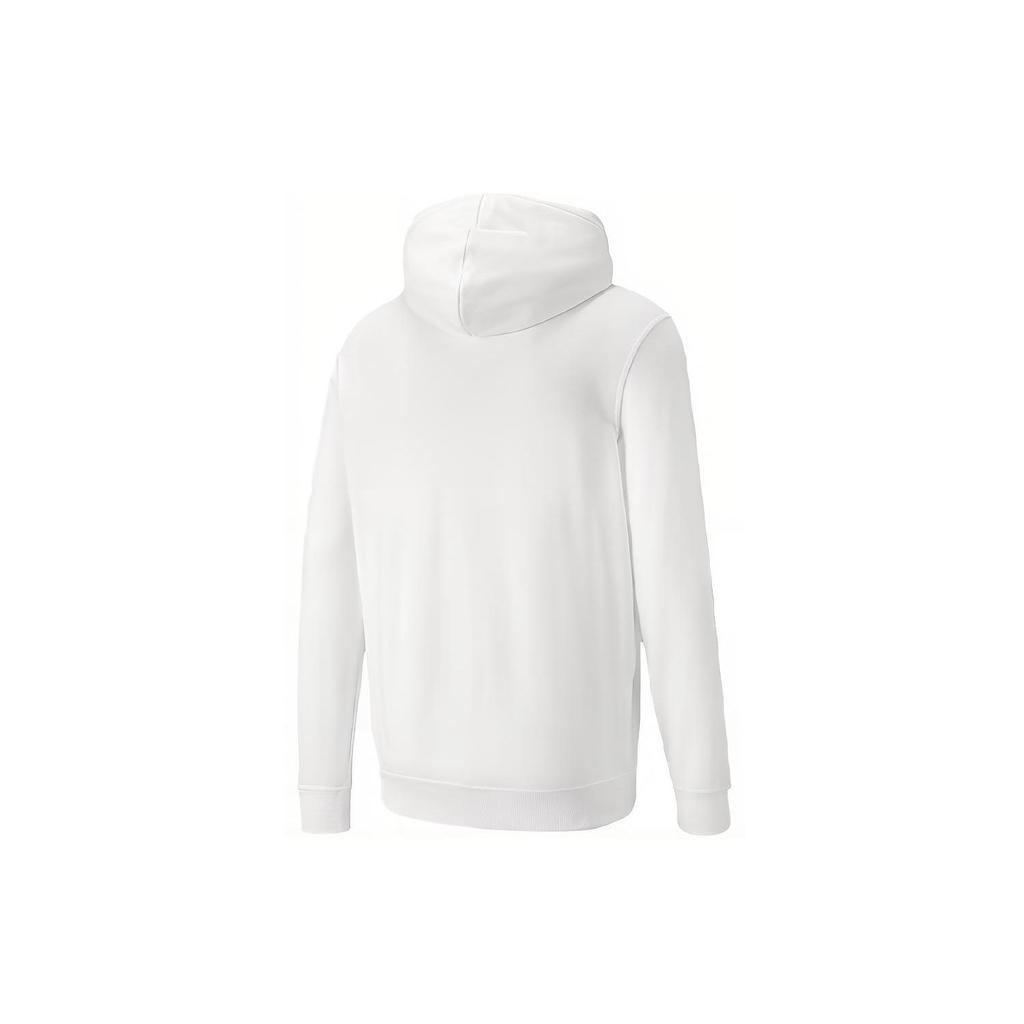 Puma Color Block Logo Drawstring Hoodie Men Hoodies White 846557-02