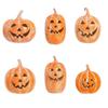 Handcrafted Pumpkin Ornament for Halloween and Fall Designed for Indoor Display with Hollow Center for LED Lights