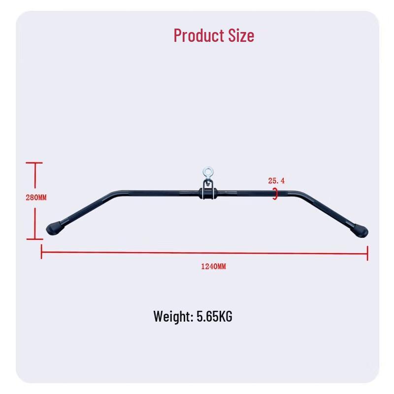 WEZHO Premium QPQ Plated Lat Pull-Down Bar