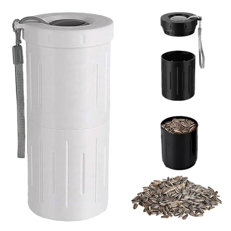 

Upgrades Portable Helianthus Nut Spit Cup with Nut Organizers & Shell Disposal Pistachios Snacks Nut Serving білий
