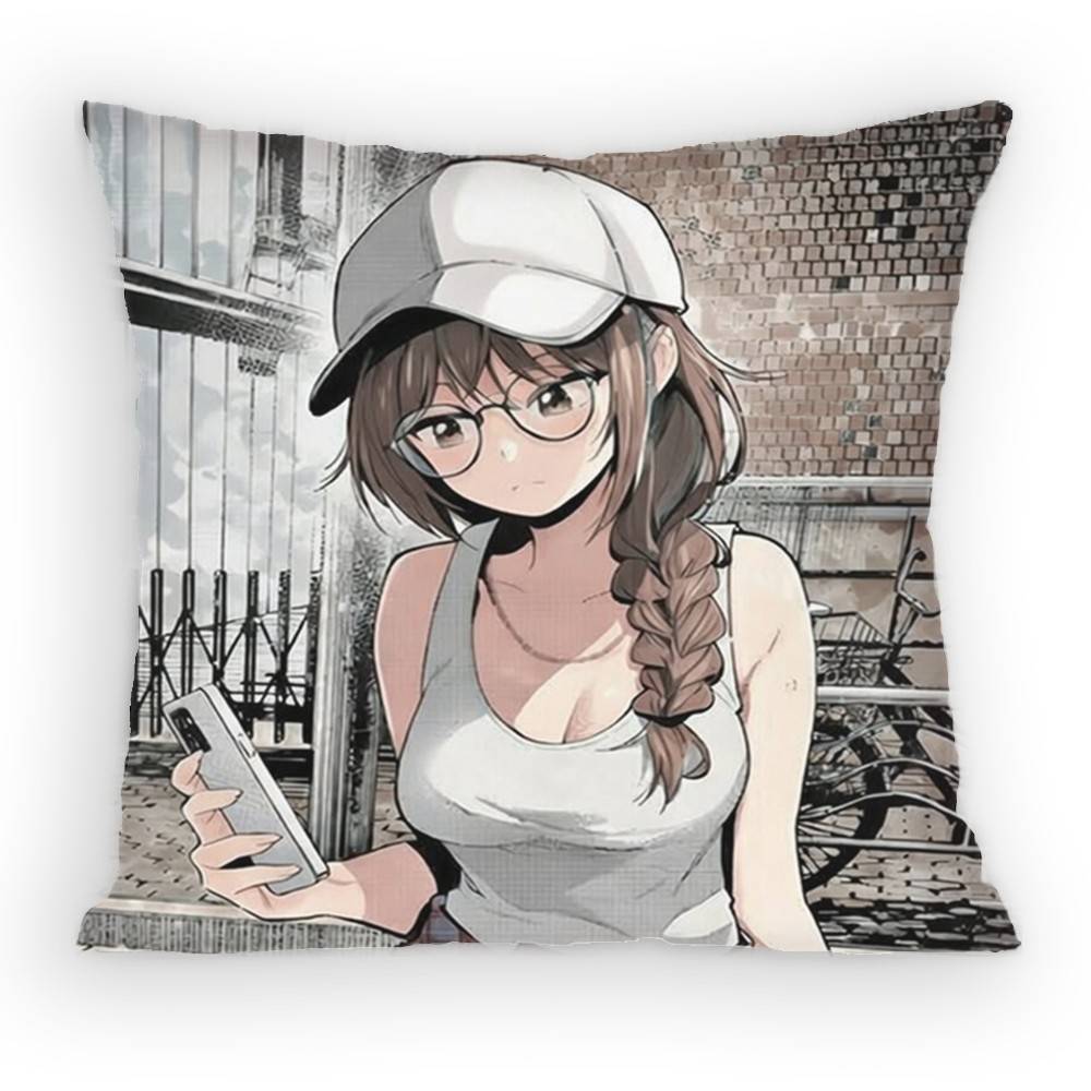 Tune in to The Midnight Heart Inohana Rikka Pillow Case Antidustmite Pillowcase Invisible zipper silky Sofa cover for bedroom