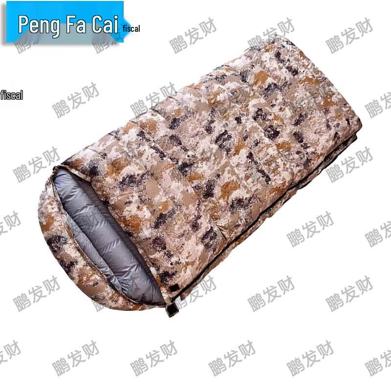 Pengfacai Envelope-Style Down Sleeping Bag for Outdoor Camping