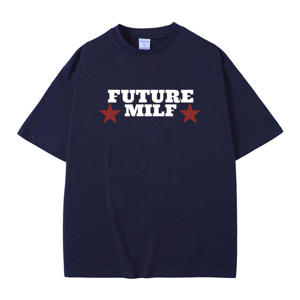 Rapper Future Milf Graphic Print Tshirt Men Women Hip Hop Vintage Tees Male Oversized Streetwear Men's Fashion Casual T-shirts