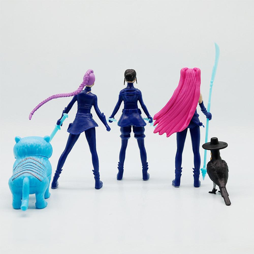 5 stk Kpop Demon Figurer Sett For Jegerfans Halloween Bursdag Skrivebord Gaver