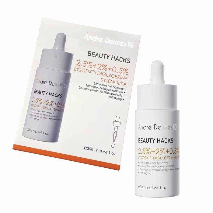 Andre Dermes Beauty Hacks 2.5 Percent Lysofix Plus 2 Percent Diglycerin Plus 0.5 Percent Sytenola Serum