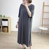 Vestito Due in Uno per Allattamento in Gravidanza: Camicia da notte larga in modal estiva per il post-parto