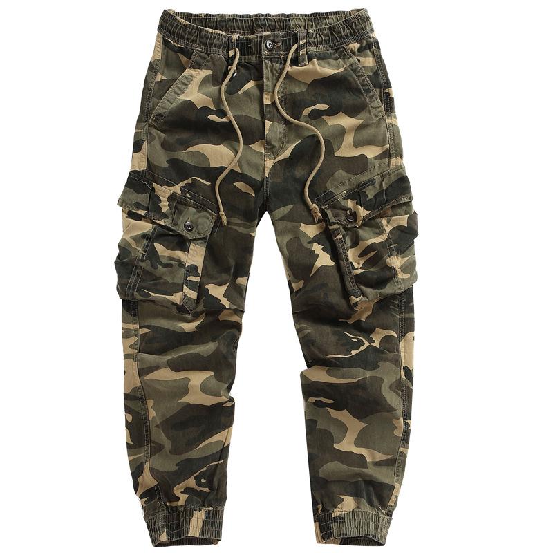 Pantaloni da jogging da uomo mimetici stile militare 2026: Pantaloni da Lavoro Multitasche con Zip