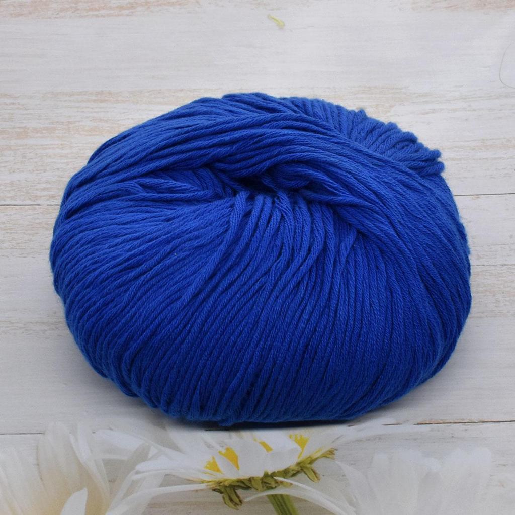 6-Pack Premium Combed Cotton Yarn for Crochet & Knitting - 100% Soft Hand Knitting Yarn, 50g/Skein 125m/Skein, Smooth Craft Yarn for DIY Home Projects