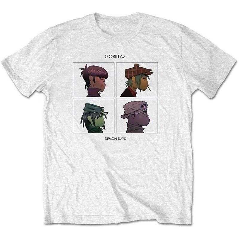 2026 British Virtual Band Gorillaz Street Kids American Retro Oversized High Street Vintage Tshirt