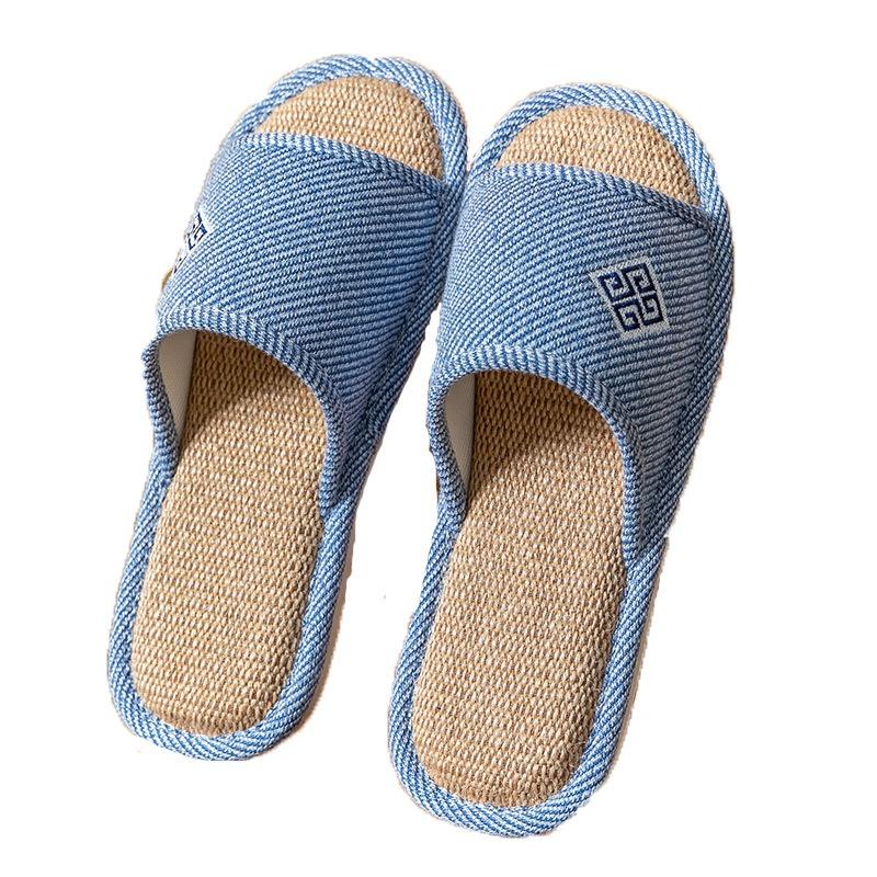 Linen Shoes, Women's Home, Indoor and Outdoor Anti-slip Slippers
