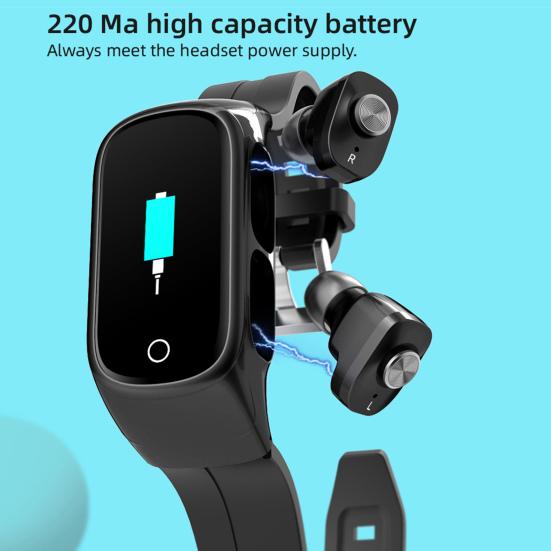 N8 Bluetooth-compatible Watch Multifunctional Health Monitoring Zinc Alloy 0.96 Inch Smart Watch