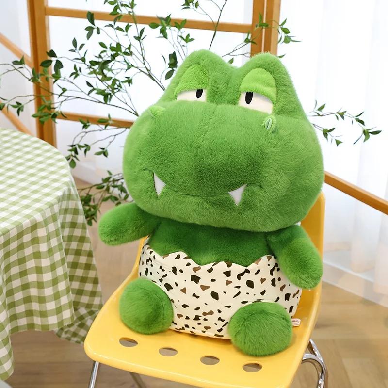 

Мультяшное яйцо динозавра, плюшевые игрушки динозавра, креативная мягкая кукла крокодила-дракона, мягкая подушка для сна ребенка, подарки для детей 35cm