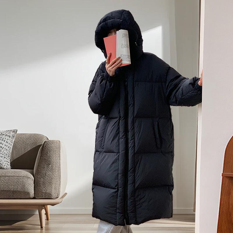 Medium and long down jackets women's down duck down winter 2024 new Korean version women's down jackets high-end women