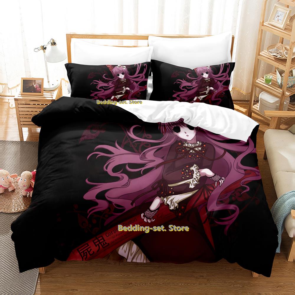 Comforter New Shiki Bedding Set Single Twin Full Queen King Size Bed Set Adult Kid Bedroom Three-Piece Suits Personality Anime Bed Sh