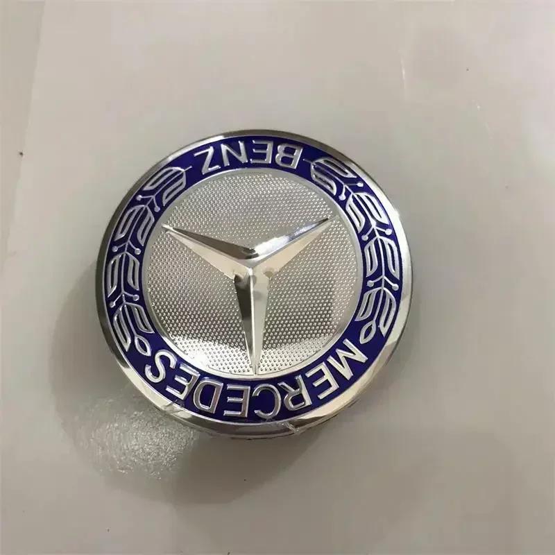 SUK3 Mercedes Benz Amg 75mm Black and Silver AMG Hubcap Center Cap Upgrade Wheel Hub Cover