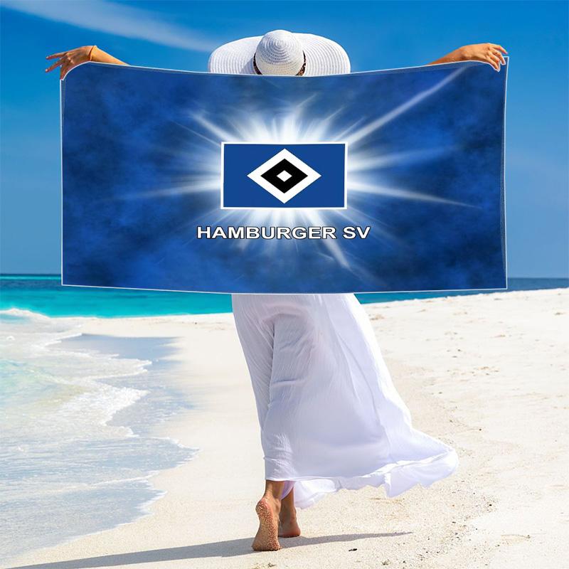 Hamburger Sv Print Beach Towel, Large Soft Quick Dry Towel for Beach Camping Swimming