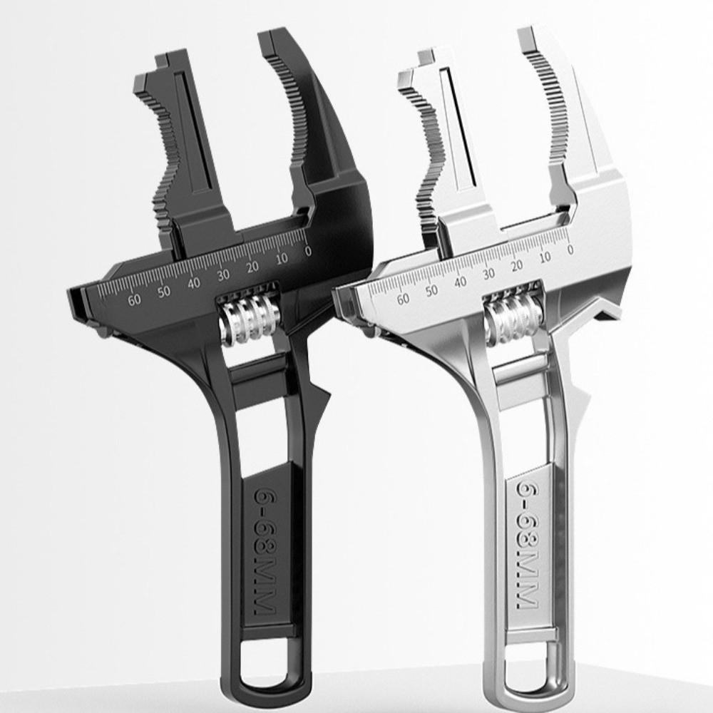 Short Handle Bathroom Plumbing Wrench 6-68mm Range Multi-function Wrench  Basin Sink Hardware