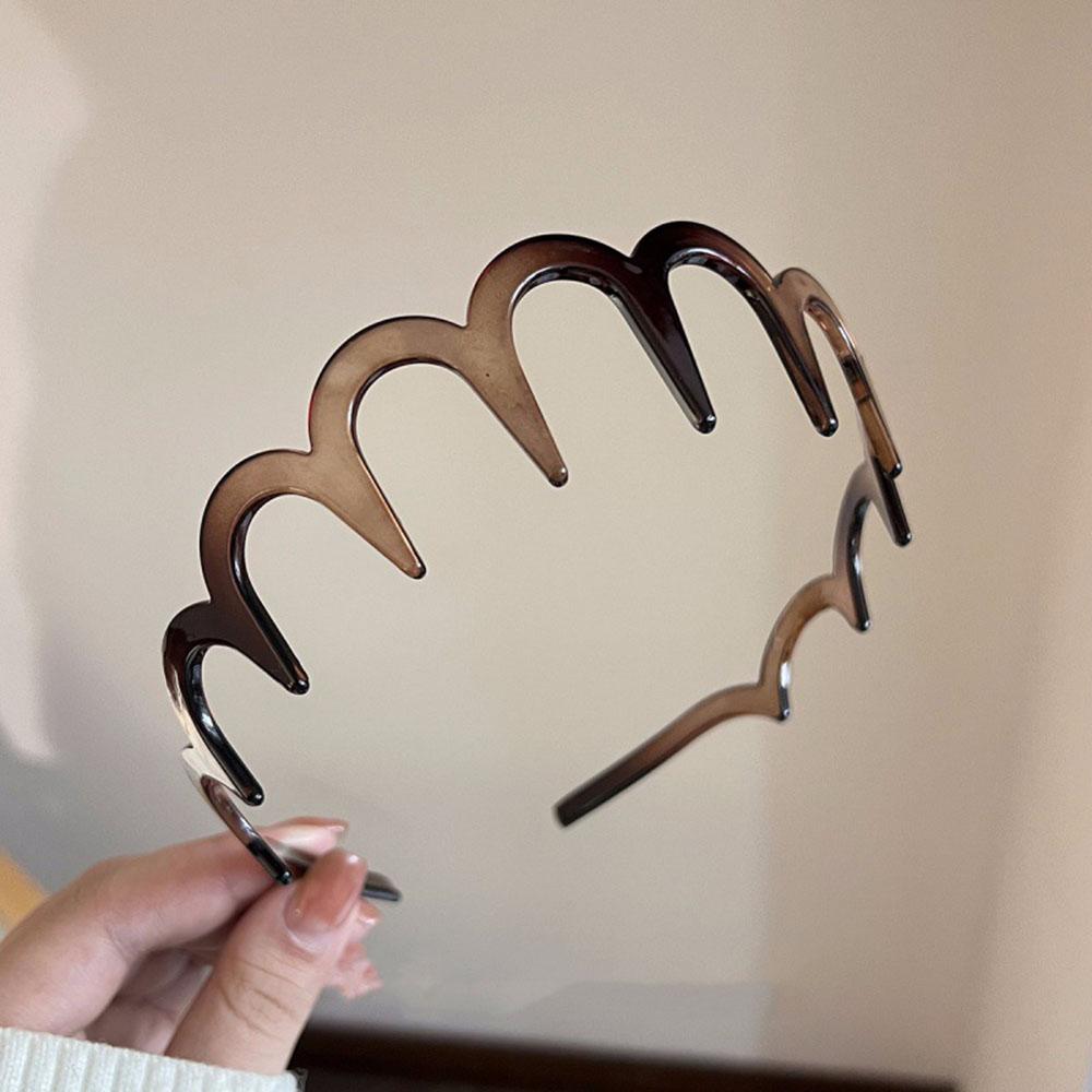 Fashion Sunglasses Shaped Headband Anti-Slip Acrylic Hairbands for Women Invisible Hair Hoops Fixed Headband Hair Accessories