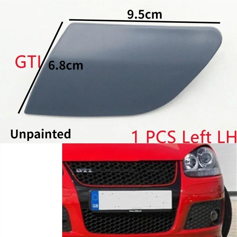 Front Bumper Headlamp Cover Head Light Washer Nozzle Cap For VW Golf V MK5 GTI R32 2003-2009
