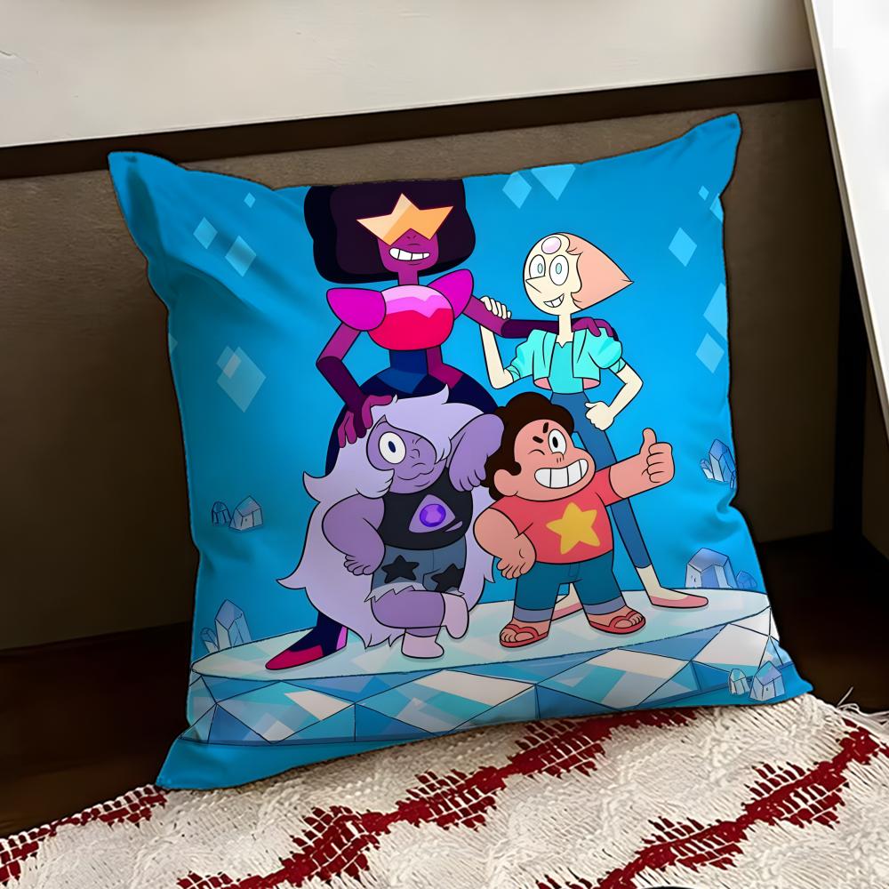SSteven UUniverse Anime Cushion Cover Reversible Soft Durable Pillow Cover Home  Car MultiScene Use for Daily Comfort