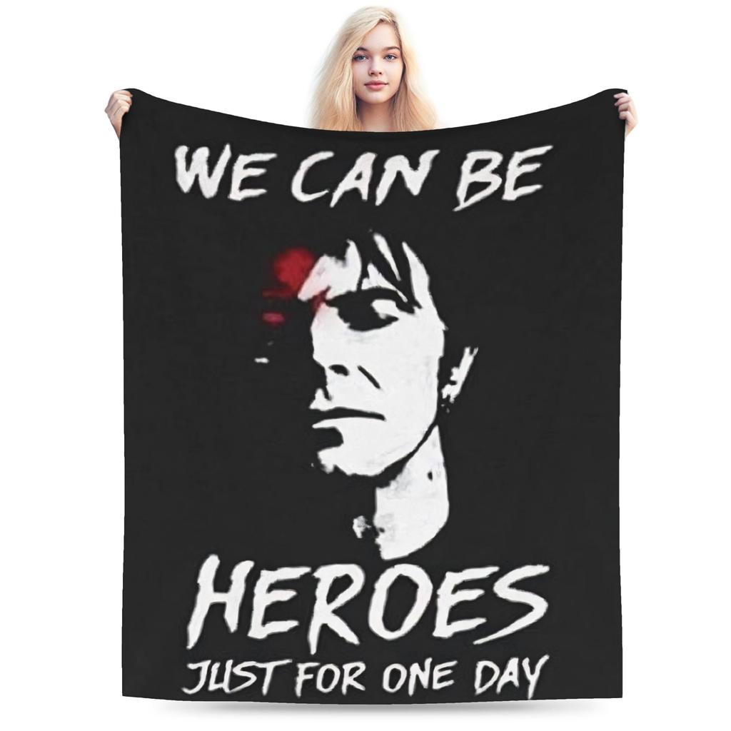 Davids Bowied Plush Blankets Children Flannel Throw Blanket For Outdoor Warm Soft Design Quality Bedspread Gift Idea