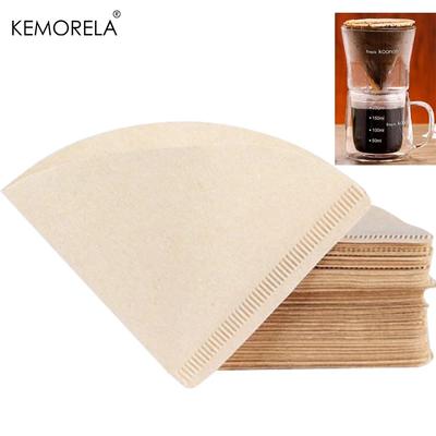100 Stück Spezielle Kaffeefiltertasse Ungebleichte Tropfpapier Mokka-Kanne Siebblätter - Kaffeefilterpapiere zum Kaffeekochen
